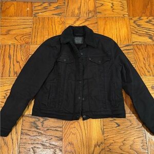Levi’s Black Jean Sherpa-Lined Jacket